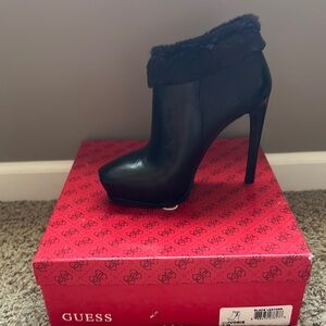 Guess Black Heeled Boots with Stiletto Heel